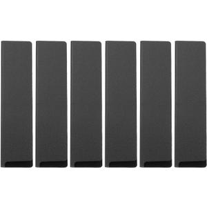 uxcell 6 Pcs Knife Tip Guards 9.45"x 2.17" ABS Knife Cover Sleeves Knife Case Blade Protector Universal Knife Sheath for Home Kitchen Knife, Black