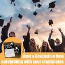 4 x VIVORA Black Gold Glitter Graduation Invitation Card for Graduate, Black Gold Glitter Graduation Party Invites, 30 Cards & 30 Envelopes, 4x6 Inches, Double-Sided