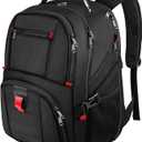 YOREPEK Large Backpack for Men, Extra Large Laptop Backpacks for Men Women, Water Resistant Travel Backpack Airline Approved Business Work Bag Fits 17 Inch Computer, Black