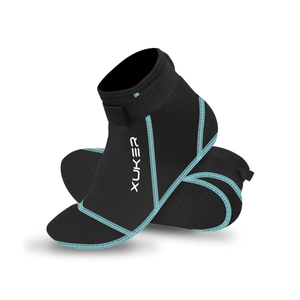 XUKER Neoprene Socks, 3mm Beach Volleyball Sand Soccer Wetsuit Socks Water Booties for Diving Snorkeling Kayaking Paddling, Size M