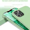 OTOFLY Compatible with iPhone 11 Pro Case,Ultra Slim Fit iPhone Case Liquid Silicone Gel Cover with Full Body Protection Anti-Scratch Shockproof Case (Tea Green)