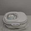 ANVS 2 Pack Dog Food Storage Container - Collapsible Dog Food Container with Airtight Lids, Scoop and 2.5L Small Pet Food Storage Container Dry Food For Dog, Cat and Other Pet Food (Grey, 30lbs)