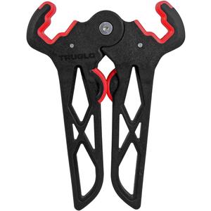 TRUGLO Bow Jack Lightweight Durable Portable Folding Bow Stand for Bowhunting w/Integrated Finger Tabs & Overmolded Rubber Grips (Mini Leg (5.8 in); Standard Limb (2.75 in))