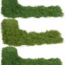 FAICOIA 3 Pcs Fake Moss Rug Table Runner Rolls for Decoration 4" x 47" Artificial Moss for Plants Indoor Green Faux Grass for Planters Crafts DIY Table Centerpieces Fairy Woodland Garden 10 x 120cm
