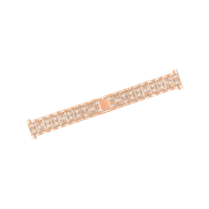 POPETPOP 1Pc Rhinestone Metal Watchstrap for Rose Gold Band Luxurious Replacement Wristband Comfortable and Durable Design Stylish Accessories for Your