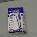 PENSAN Blue Ballpoint Pens,1.0 mm Medium Point, Blue Pens, Ergonomic Triangle Grip, 50-Count Pack of Bulk Pens