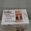 bella 12 Cup Programmable Coffee Marker, Reusable Dishwasher Safe Accessories, Easy LCD diaply, Auto Shutoff, 900 watt, Blossom