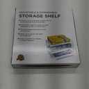 Pantry Organization and Storage for Kitchen - Expandable Kitchen Wrap Box Organizer Rack, Foil Organizer for Cabinet & Counter, Height & Width Adjustable Cupboard Storage Rack - (3 Tier 9.8 to 15.6"L) (White-1P)