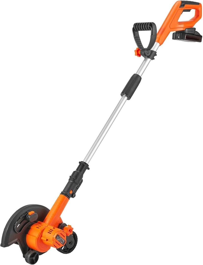 20V Cordless Lawn Edger - 9-Inch Cutting Blade w/ 3-Position Depth Adjustment | Battery & Charger Included for Driveways, Borders & Sidewalks - Lightweight & Powerful