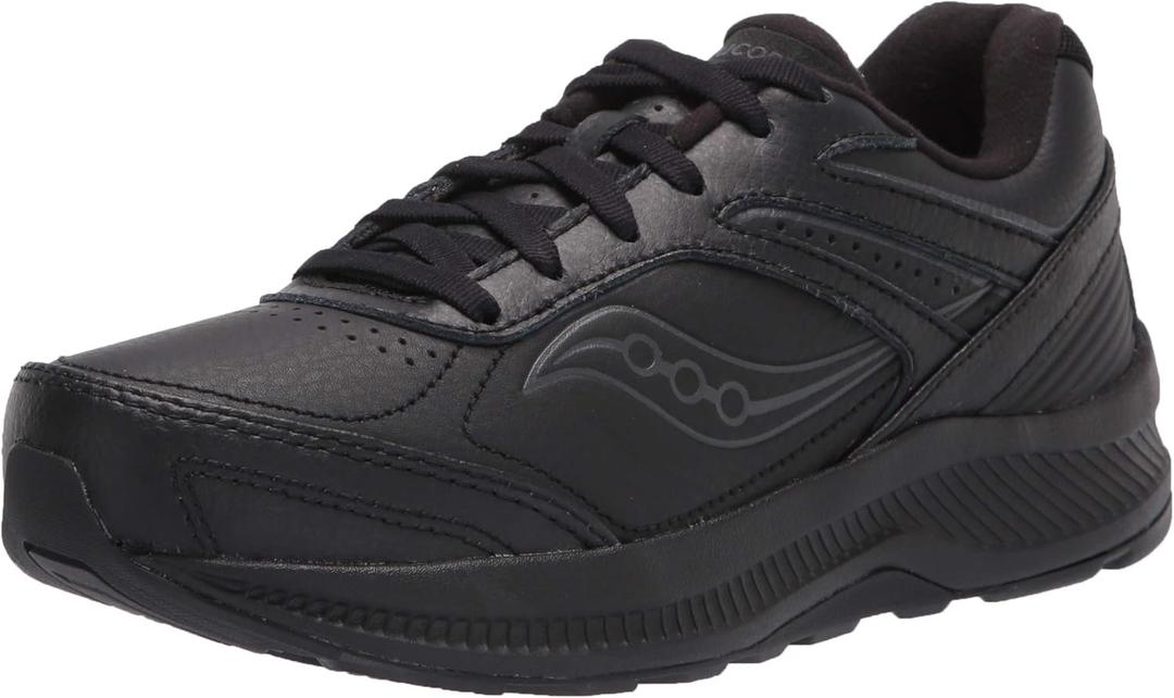 Saucony womens Echelon Walker 3 Walking Shoe, Black, 7 US
