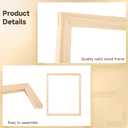 3 Pcs DIY Canvas Stretcher Bars Kit, 15.7 x 19.7 in Solid Wood Frames, Removable Lightweight Stretching Canvas Frame for Oil Painting, Diamond Art, Prints, Posters and Embroidery Supplies