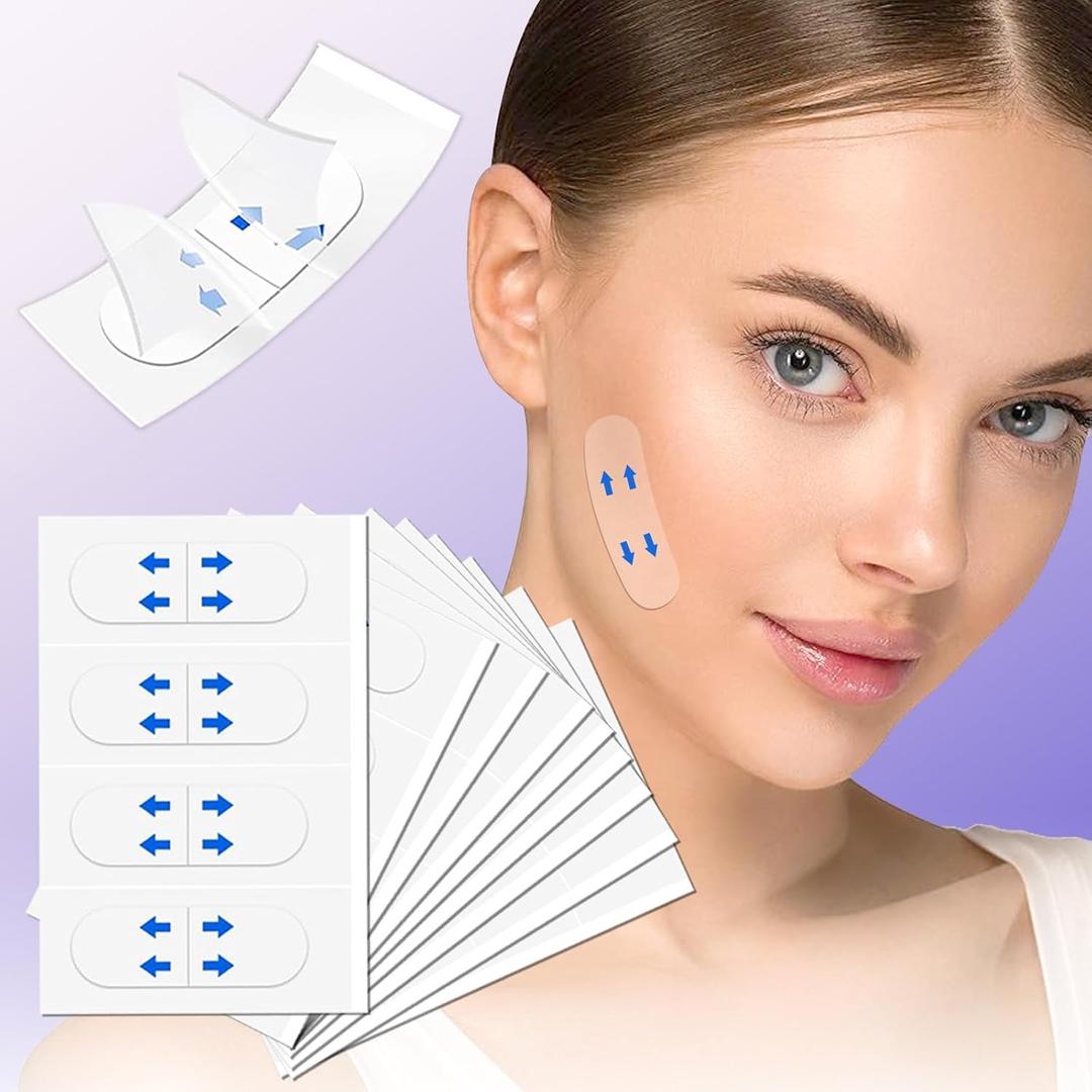 NBF 180 PCS Face Lift Tape, Face Lift Tape Invisible, Instant Facelift Tapes for Sagging Skin, Jowls, Eyes, Double Chin, Super Thin Breathable Face Tape Lifting Invisible
