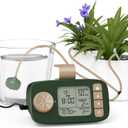 Automatic Watering System for 15 Potted Plants, DIY Plant Watering DevicesDrip Irrigation System with 30-Day Programmable Water Timer, LED Display and Power Supply (Green)