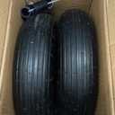 LTNICER (2-Pack) 4.00-6 Wheelbarrow Tires, 13 Inch Pneumatic Tire and Wheel with 5/8" or 3/4" Bearings, 1.75"-5.75" Center Hub 4.00-6 Pneumatic Tire for Wheelbarrows, Trolleys, Garden Carts