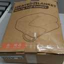 Electric Heated Blanket 72"x84" Full Size - Dual-Sided with Microplush & Sherpa Fabric, 4 Heat Settings & 10 Hours Auto Off, Machine Washable - Iron Gray