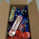 50 Pcs Mini Finger Skateboards,Fingerboards Toy Set,Mini Skateboards Finger Surfboards for Kids Classroom Exchange Gift Birthday Goodie Bag Stuffers