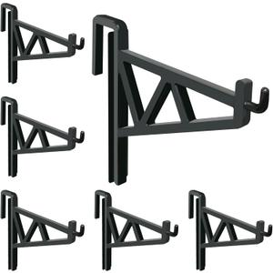 6 Pack Bee Hive Frame Holder Bee Frame Bracket Beehive Inspection Bracket Beekeeping Frame Support Bracket Rack Beekeeping Frame Holder Tool Bee Hive Stand for Honey Harvesting & Inspection(Black)