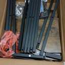 Furnulem 5 Tier Corner Shelf with LED Light, 67.2 Tall Standing Shelf for Wall Corner, Narrow Bookshelf Ladder Shelf for Bedroom, Living Room, Plant, Wood Storage Rack, Metal Frame (Rustic Brown)