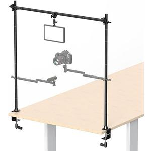 Live Streaming Boom Arm, VIJIM LS15 Desk Studio Setup Kit with Super Clamp, Flexible Overhead Tripod Multi Mount for Camera, Tablet, LED Video Light, Webcams, Monitor, Microphone