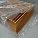 Roowest Set of 4 Large Wood Display Risers Size 11.8",10",7.8",6.3",Rustic Cupcake Stand Wood Cake Stands Wooden Display Risers for Table Dessert Wedding (Rustic Brown)