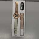 1.27'' Smart Watches for Women (Answer/Make Calls), Activity Fitness Tracker with 130+ Sport Modes, 24/7 Heart Rate, Sleep Monitor, 4 Watch Bands,Waterproof Smartwatch for Android & iPhone, Rose Gold