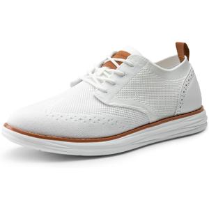 Bruno Marc Men's KnitFlex Craft Mesh Oxfords Sneakers Casual Dress Lace-Up Lightweight Walking Shoes (9, 6-white) Bruno Marc Men's KnitFlex Craft Mesh Oxfords Sneakers Casual Dress Lace-Up Lightweight Walking Shoes (9, 6-white)