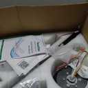 Teracfan Ceiling Fans with Lights 52 inch, Flush Mount Low Profile, Smart Remote & App, RGB LED, Dimmable 3CCT, 6-Speed Reversible, Sleek Ceiling Fan for Bedroom Living Room Apartment Nursery, Black