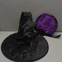 2 Pack, Witch Hats, Spider Attached, Black And Purple