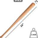 Wooden Baseball Bats 34" 32" 30" 28" Full Size bate de beisbol Madera Solid Wood Baseball Bat for Adult Men Women Training Bat Softball Hitting Practise