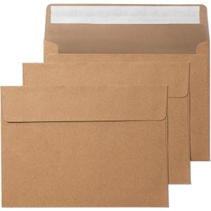 Pack It Chic - 4 X 6 Envelopes (250 Count) Kraft A6 Envelopes for Invitations, Postcards, Weddings, Photos, Letters, and Papers - 4 3/4" X 6 1/2"