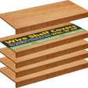 Wire Shelf Covers, Bamboo Wire Rack Covers for Home Kitchen, Office Organization Pantry and Closet (5pcs, 36" W x 16" D)