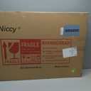 Niccy Oval LED Bathroom Vanity Mirror, 36x24inch Frameless Backlit Mirror with Light, Smart Anti-Fog Waterproof Mirror with Memory Function Dimmable Lighted Mirror