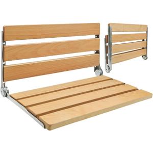 20 Inches Extra Long Wall-Mounted Folding Shower Seat, Foldable Shower Stool, Suitable for Seniors Disable(ADA Compliant), Shoe Bench Bathtub Stool. Maximum Capacity 440 lb