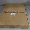 SPACEKEEPER Folding Hand Truck, 500 LB Heavy Duty Luggage Cart, Utility Dolly Platform Cart with 6 Wheels & 2 Elastic Ropes for Luggage, Travel, Moving, Shopping, Office Use, Black