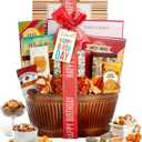 Broadway Basketeers Birthday Gift Basket Gourmet Snacks & Sweet Treat Box with Cookies, Candy & more - Food Gift Basket for Women, Men & Families - Happy Birthday Surprise Box, Kosher, No BB date