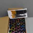 64 PCS Iridescent Acrylic Paint Set with 12 Brushes, 2 Knives & Palette, 48 Colors (2oz/60ml) Art Craft Paint for Adults Artists Beginners, Canvas Ceramic Rocks Wood Painting Kit Art Supplies