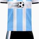 Boys Soccer Jersey Set Kids Football Training Uniform Quick Dry Youth Sports Kit with Shorts Future Champion 160