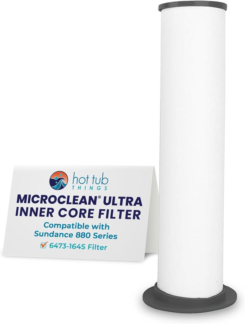 Sundance MicroClean Ultra Inner Filter Replacement  Compatible with Part# 6473-164S, OEM Cartridge for 880 Series 2012Present, Pleated Filtration for Clear Water, Durable & Easy to Maintain