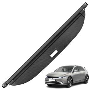 Trunk Cargo Cover for Hyundai Ioniq 5 2026 2025 2024 2023 2022, with Carbon Fiber Texture, Anti - Peeping Retractable Security Shade for Privacy, Ioniq 5 Accessories