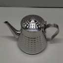 SANQIAHOME 1.2L(40oz) Stainless Steel Hammer Patterned Teapot With Removeable Infuser,Loose leaf cover,Silver Missing Piece