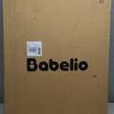 Babelio Baby Gate for Stairs & Doorways, 26-43" W 34" H Extra Tall| No Bottom Bar| Easy Installation| One-handed Operation| Auto-close| Hardware Mount (Drill Needed) Safety Dog/Pet Gate Indoor (Black)