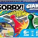 Giant SORRY! Classic Family Board Game Indoor Outdoor Retro Party Activity Summer Toy with Oversized Gameboard, for Adults and Kids Ages 6 and up