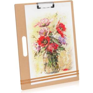 13" x 17" Artist Sketch Board with Handle - Portable Clipboard for Painting and Drawing, Art Supplies for Adults by TX Liteart