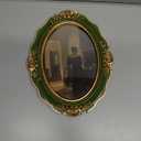 SIKOO Vintage Picture Frames 5x7 Oval Picture Frame Tabletop and Wall Mount Antique Picture Frame with High Definition Glass Front,Oval Wall Art, Bronze Gold