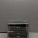 Ymiko Cosmetic Storage Drawers Three Tier Makeup Organizer for Desktop
