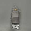 ENERLITES Elite Series Decorator Switch, Paddle Rocker Light Switch, Single Pole, 3 Wire, Grounding Screw, Residential Grade, 15A 120V, UL listed, 91150-SG, Space Gray