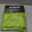 ECLIPSE Kendall Modern Blackout Thermal Rod Pocket Window Curtain for Bedroom or Living Room (1 Panel), 42" x 84", Lime