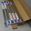 LONTAN 5 Pcs Center Mount Drawer Slides Bottom Mount for Cabinet and Dresser 22 Inch Heavy Duty Drawer Rails 15.5" Extension Glide Track