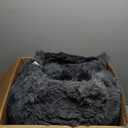 Isdook Shaggy Area Rugs, Fuzzy Rugs for Living Room, Soft Nursery Area Rug for Girls, Tie Dye Black Gray Plush Area Rugs Non Slip, Fluffy Rug Carpet 8x10ft