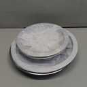 316048413 and 316048414 Stove Burner Drip Pans for Electric Stove Top - Perfectly Fit Frigidaire Kenmore Electric Range -Thickening to Prevent Bending and Rust - Include 2 x 6 in, 2 x 8 in (Chrome)